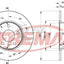 Fremax Rear Disc Rotors For Alfa Romeo 147 1.6 1.9 2.0 01-10 Brake