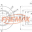 Fremax Rear Disc Rotors For Chrysler Grand Voyager V Rt 2.8 3.3 3.8 07-18 Brake