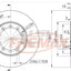 Fremax Rear Disc Rotors For Ford Transit Vm 2.3 2.4 06-14 Brake