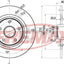 Fremax Rear Disc Rotors For Renault Grand Scenic 2.0 05-10 Brake