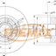 Fremax Rear Disc Rotors For Renault Trafic X83 04-15 W/ Bearings And Abs Rings Brake