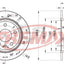 Fremax Rear Disc Rotors For Saab 900 2.0 2.3 2.5 94-98 260Mm Brake