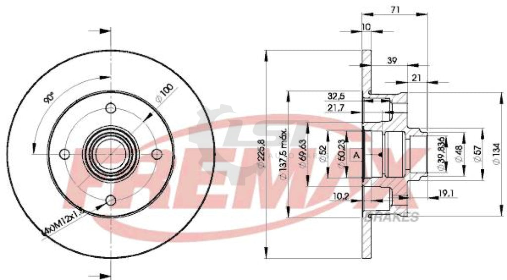 Fremax Rear Disc Rotors For Seat Ibiza 2.0 95-99 Brake