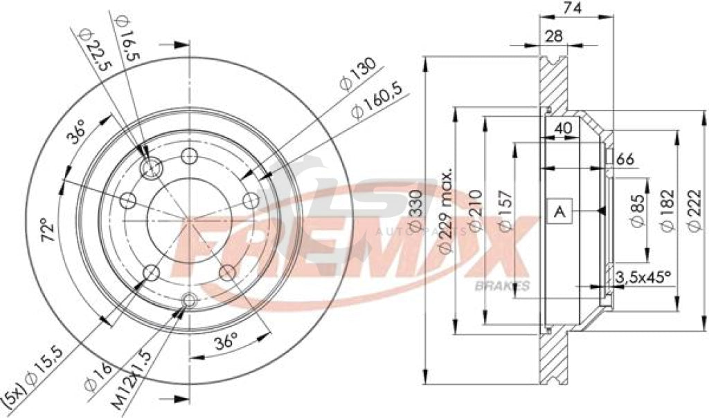 Front And Rear Brake Disc Rotors Pack For Audi Q7 Vw Toureg Porsche Cayenne Kit