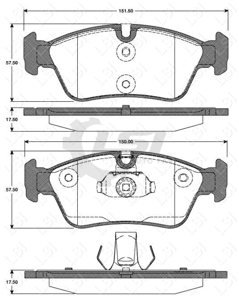 Front And Rear Brake Pad Full Set W/ Sensor For Bmw 316 318 E46 Solid Disc Rotor Disc Kit