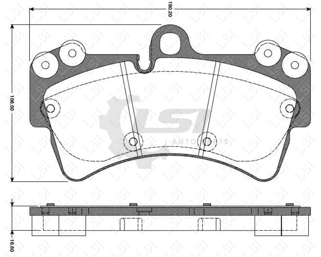 Front And Rear Brake Pad + Sensor Disc Rotor Set For Audi Q7 4L 06-15 358Mm Kit