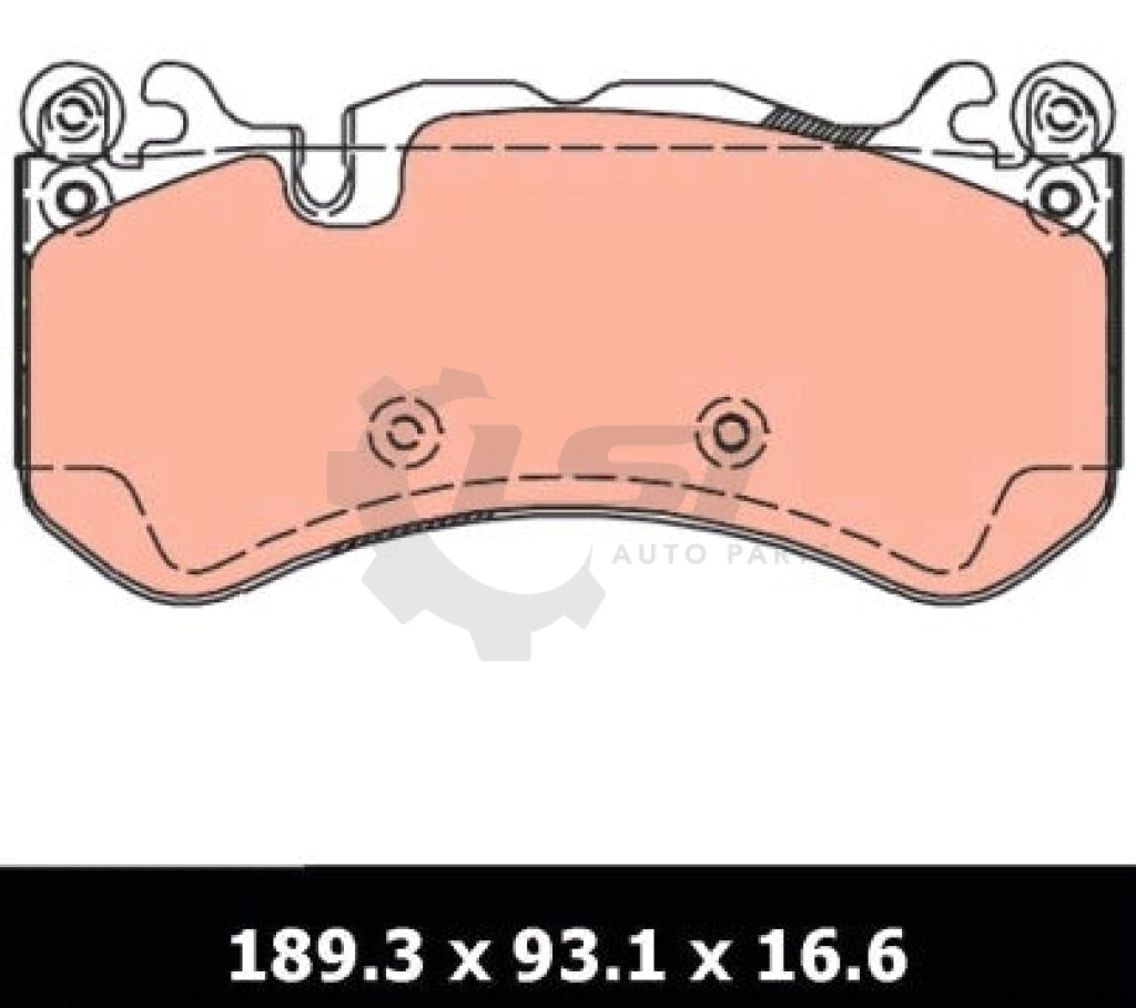 Front And Rear Brake Pads Disc Rotor Set For Mb Gle63Amg W292 X166 2015-2019 390Mm Brake Kit