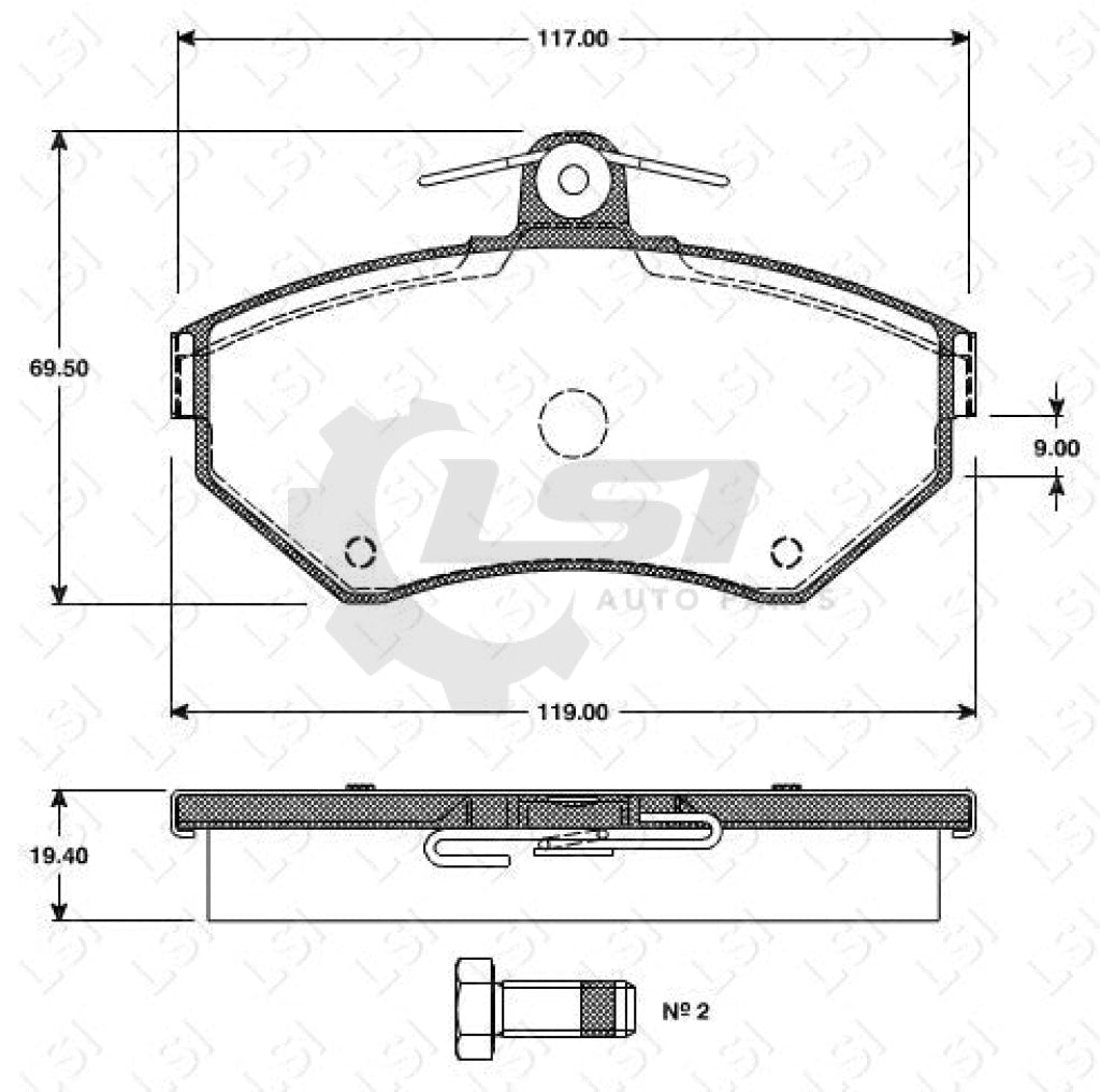 Front And Rear Brake Pads Disc Rotors Set For Vw Golf Mk3 1995-2003 Kit