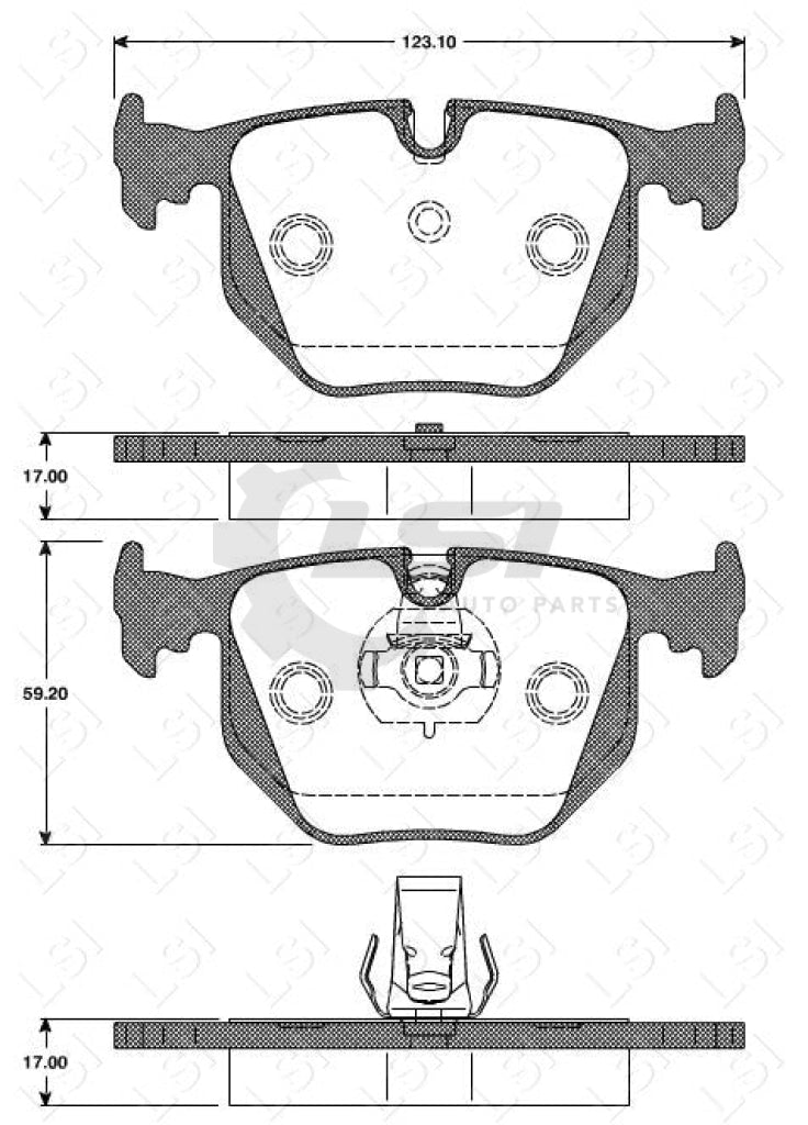 Front And Rear Brake Pads Disc Rotors With Sensors Full Set For Bmw X5 E53 Kit