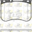 Front And Rear Cross Drilled Disc Rotors Brake Pads Set For S350 W222 Set