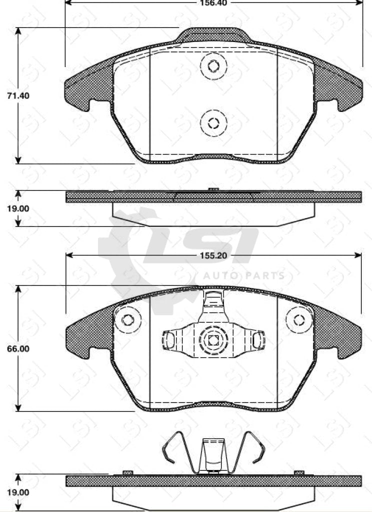 Front And Rear Disc Rotors Brake Pads With Sensors For Peugeot 308 1.6 2010-14 Kit