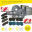 Front and Rear Disc Rotors and Genuine Brake Pad set for Prado 150 KDJ GRJ GDJ Disc Brake Kit