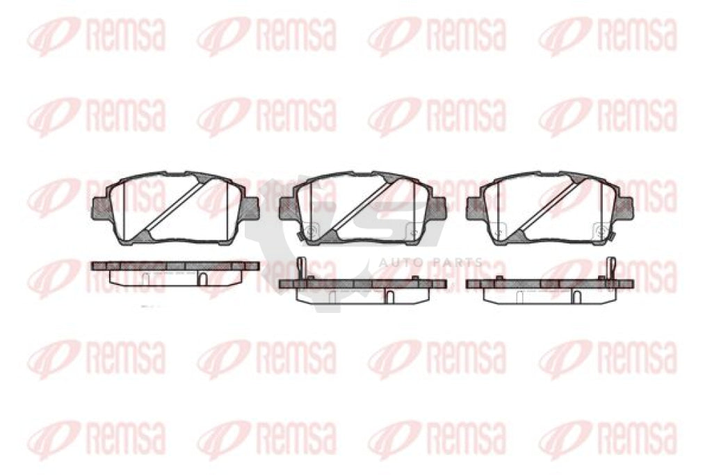 Front And Rear Full Set Brake Pads Disc Rotor For Corolla Zze122 2002-2005 255Mm Kit