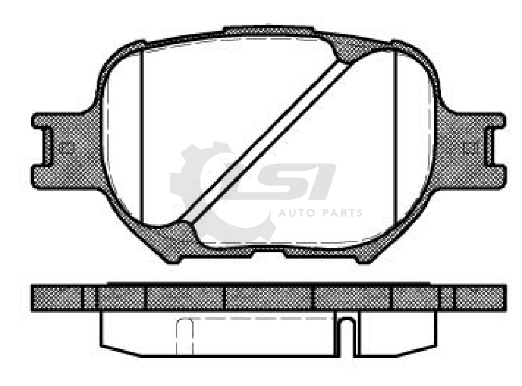 Front And Rear Full Set Brake Pads Disc Rotor For Corolla Zze122 2006-2007 275Mm Kit