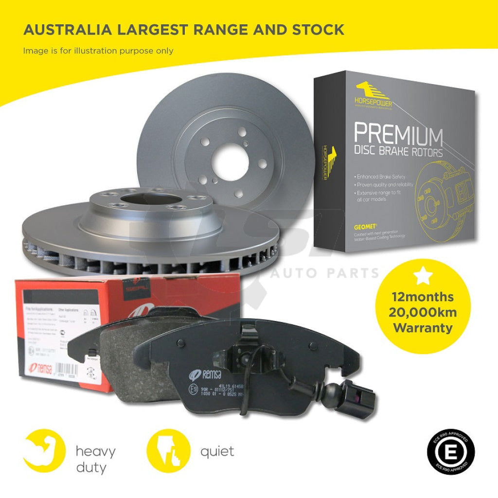 Front Ate Brake Pads And Disc Rotors For Mercedes Kit