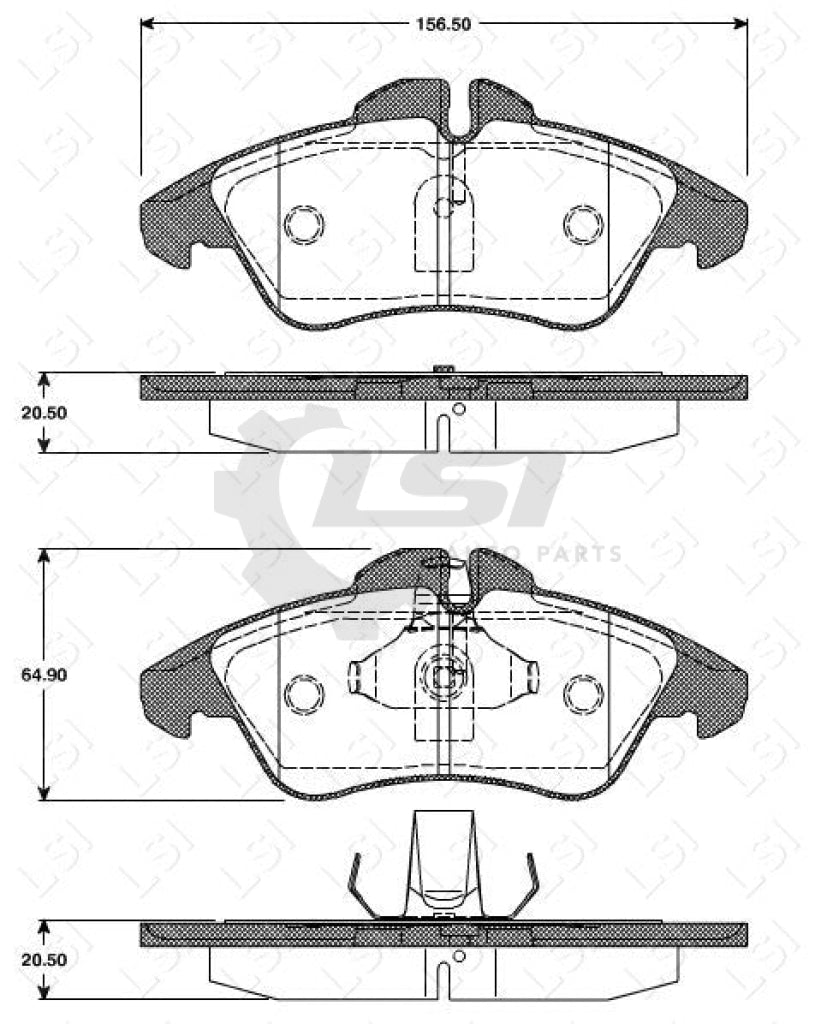 Front Ate Brake Pads And Disc Rotors For Mercedes Kit