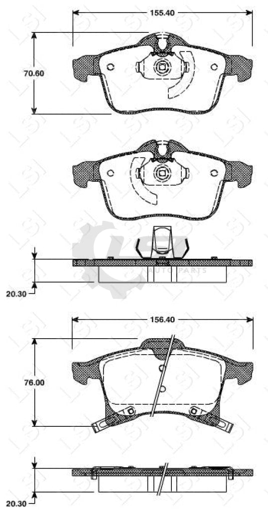 Front Bendix Brake Pad And Disc Rotor For Astra 1.8 2.2 Ah 07-10 Kit