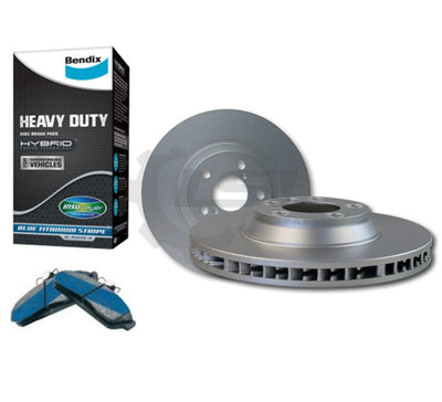 Front Bendix Brake Pads And Disc Rotors For Hilux 4Wd Kun26 Ggn25 With Vsc 05-15 Kit