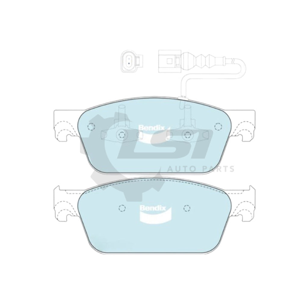 Front Bendix Brake Pads and Disc Rotors for Volkswagen Transporter T5 T6 10-20 340mm Disc Brake Kit