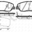 Front Bendix Brake Pads And Disc Rotors Set Fo Ford Mondeo 2.0 Fxxwp 2015- Kit