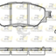 Front Bendix Brake Pads And Disc Rotors Set Fo Hilux Tgn121 2.7L 2015-2022 Kit