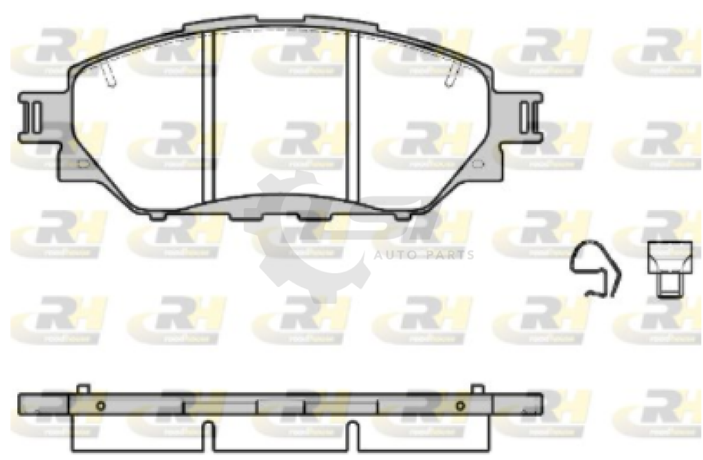 Front Bendix Brake Pads And Disc Rotors Set Fo Hilux Tgn121 2.7L 2015-2022 Kit