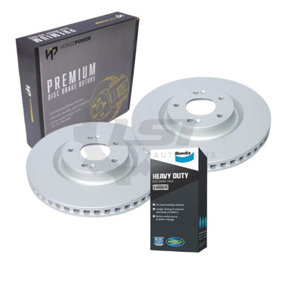Front Bendix HD Brake Pad and Disc Rotors set for Kia Sorento MQ4 07/2020 on Disc Brake Kit