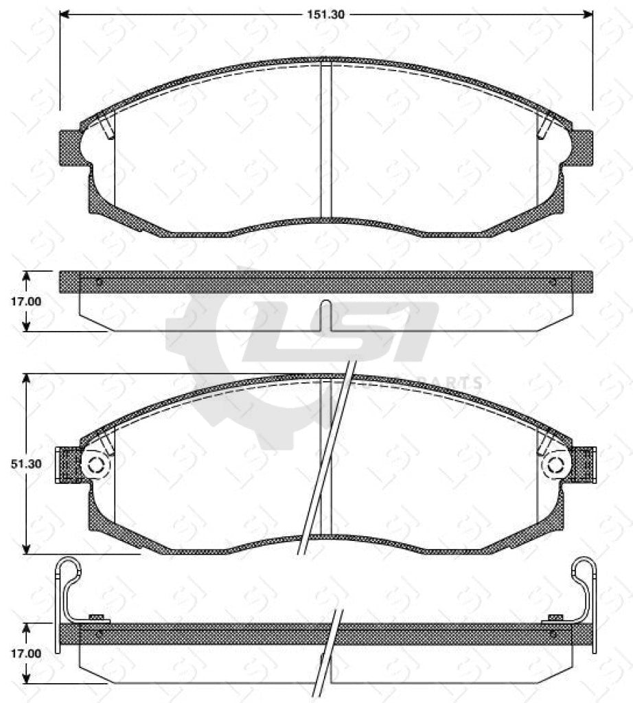 Front Bendix Hd Brake Pads And Rotors For Mitsubishi Triton Mk 2.8D 3.0I 00-06 Disc Kit