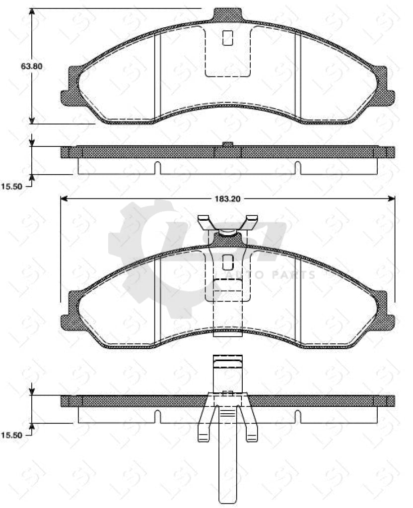Front Brake Disc + Pads For Holden Crewman Cross 8 5.7L 2004-2006 Kit