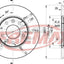 Front Brake Disc Rotors And Bendix Pads Set For Mazda 6 Gy 02-08 Kit