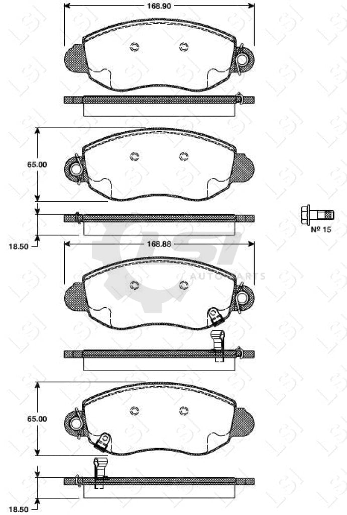 Front Brake Disc Rotors And Pads Set For Ford Transit Vh Vj 2000-06 Kit