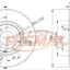 Front Brake Disc Rotors For Audi Q7 Vw Toureg Porsche Cayenne Kit