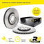 Front Brake Disc Rotors pair for Jeep Compass M6 2.0 2.4 18-25 & Renegade 15-20 Brake Disc Rotors