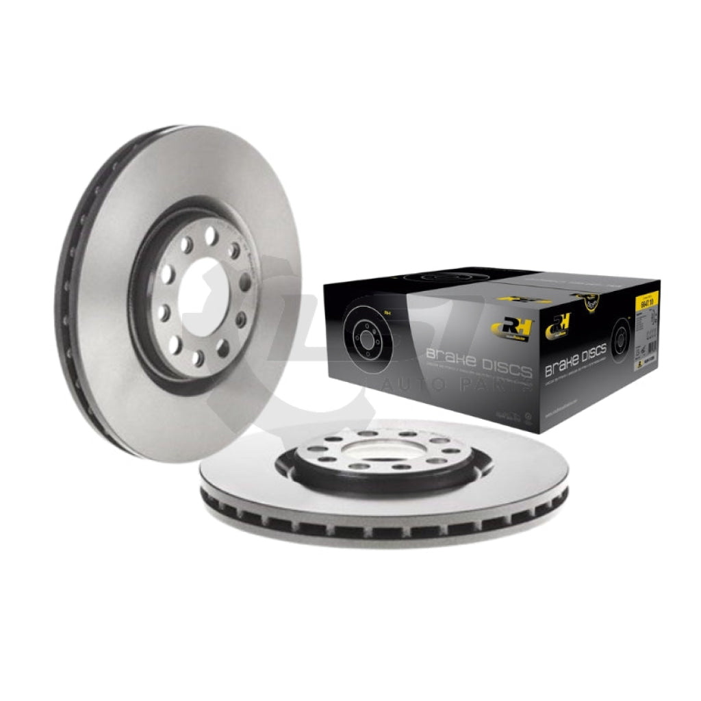 Front Brake Disc Rotors pair for Jeep Compass M6 2.0 2.4 18-25 & Renegade 15-20 Brake Disc Rotors