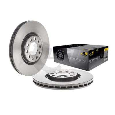 Front Brake Disc Rotors pair for Jeep Compass M6 2.0 2.4 18-25 & Renegade 15-20 Brake Disc Rotors