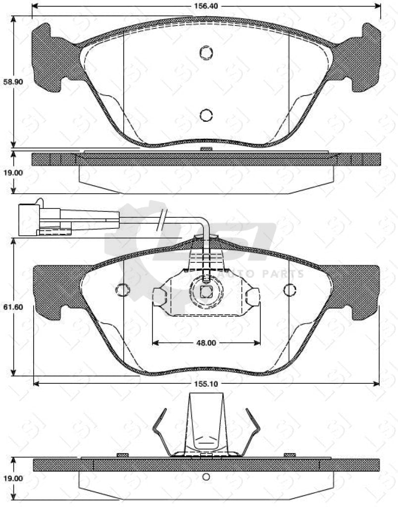 Front Brake Pad And Rotors Set Fremax Premium Carbon For Alfa Romeo Spider 02- Disc Kit