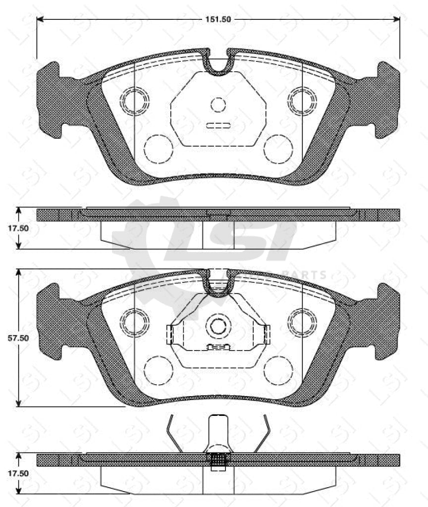 Front Brake Pad + Sensor Disc Rotor For Bmw 320I E36 91-98 Kit