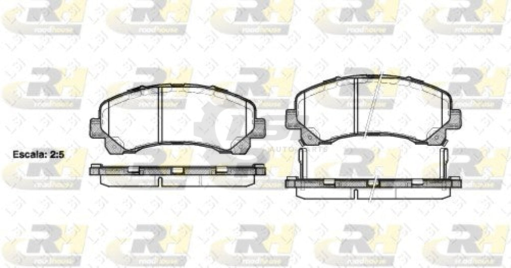 Front Brake Pads And 256Mm Disc Rotors Set For Holden Colorado Rc 2008-2009 Kit