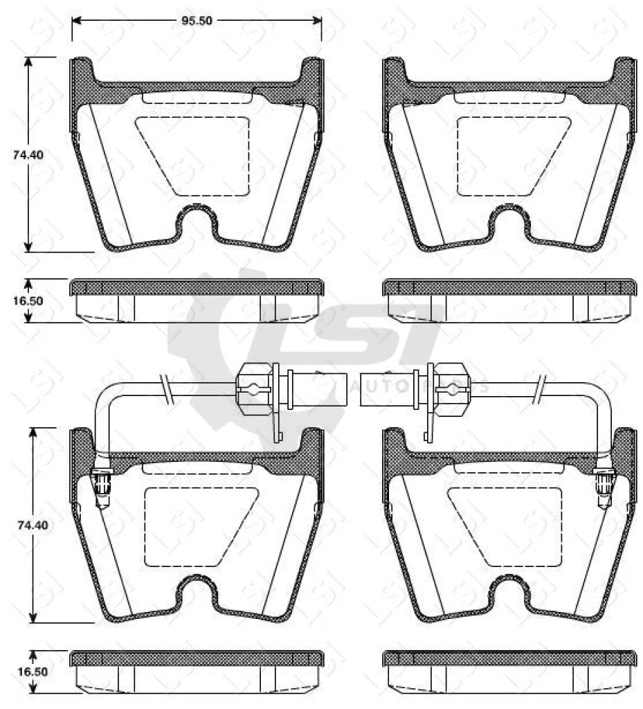 Front Brake Pads And Disc Rotor Set For Audi R8 4.2L 05/2012-07/2016 365Mm Xdrilled Discs Kit