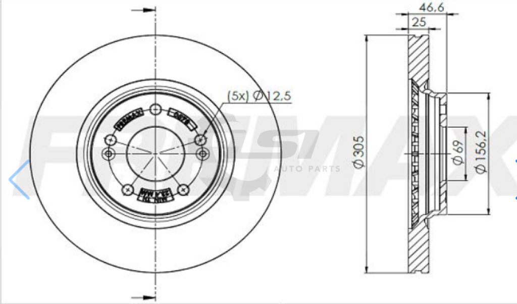 Front Brake Pads And Disc Rotor Set For Hyundai Tucson Tl Tle 1.6L 2.0L 15-2021 Kit