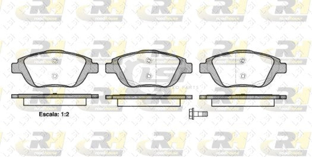 Front Brake Pads And Disc Rotors For Citroen C3 1.6 2011-On Kit