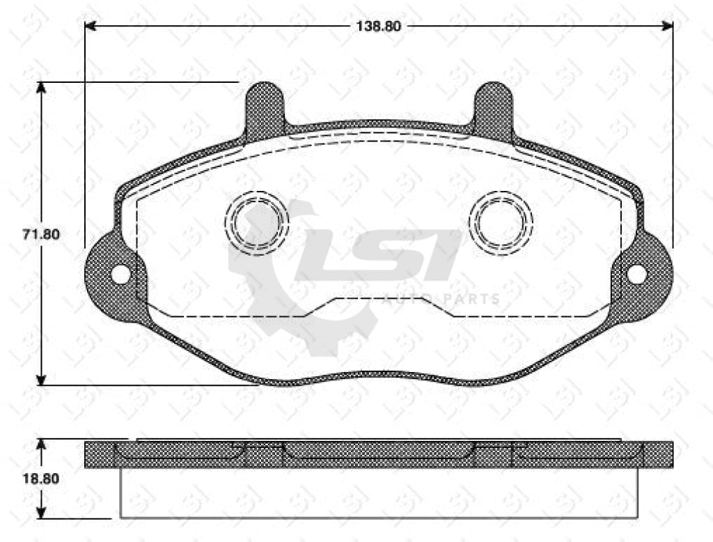 Front Brake Pads And Disc Rotors Set For Ford Transit Vf Vg 96-98 15 Inch Wheels Kit