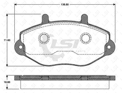 Front Brake Pads And Disc Rotors Set For Ford Transit Vf Vg 96-98 15 Inch Wheels Kit
