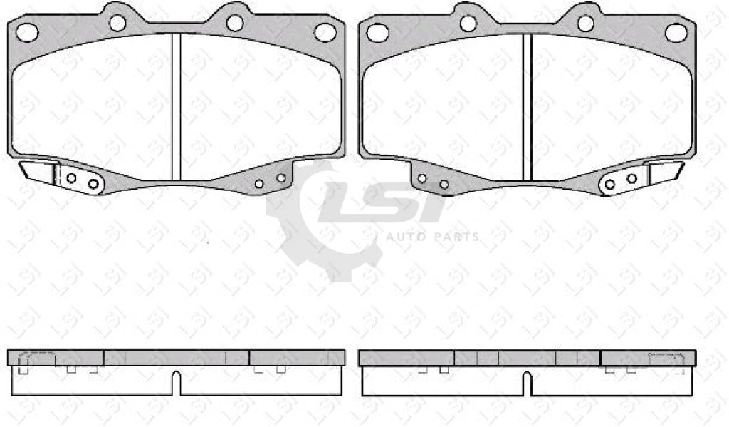 Front Brake Pads And Disc Rotors Set For Hilux 4Wd Kun15 Kun25 Kun26 Ggn25 05-11 Without Vsc Kit