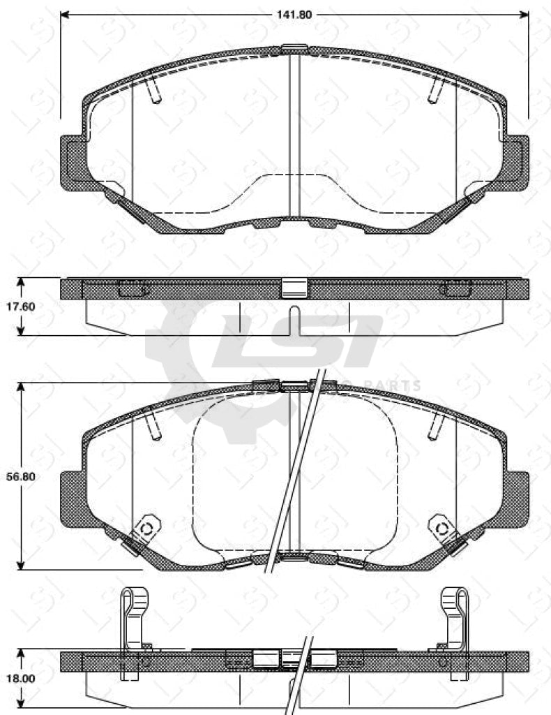 Front Brake Pads And Disc Rotors Set For Honda Civic Fc6 1.8L 2016-2021 Kit