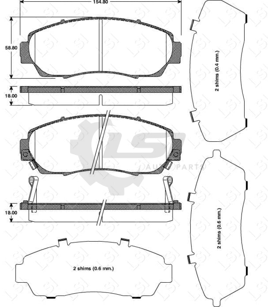 Front Brake Pads And Disc Rotors Set For Honda Crv 2.0 2.4L 2.2D 2005 - 08 Kit