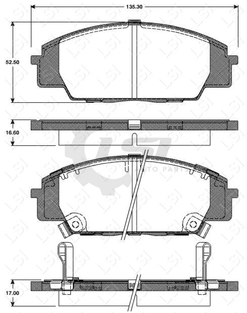 Front Brake Pads And Disc Rotors Set For Honda Integra Type S 2004-2007 Kit