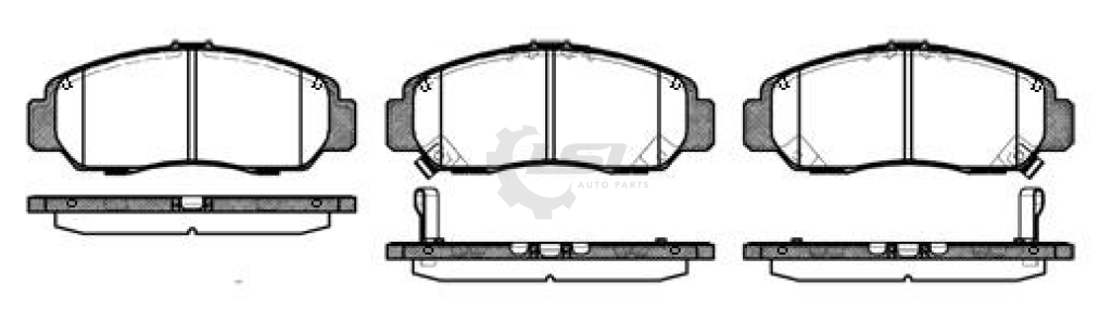 Front Brake Pads And Disc Rotors Set For Honda Odyssey 2.4L Rb 2004 - Kit