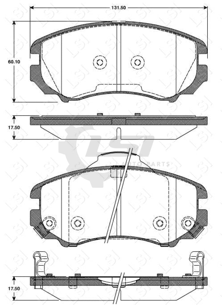 Front Brake Pads And Disc Rotors Set For Hyundai Elantra Hd 2006-2011 Kit