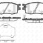Front Brake Pads And Disc Rotors Set For Kia Rio Jb 2005-2011 Kit